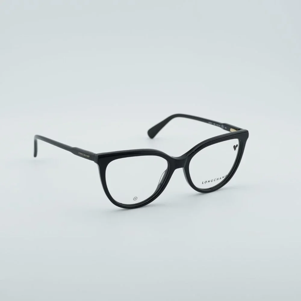 Longchamp LO2717 001 Eyeglasses Black 53mm Cat Eye Frame